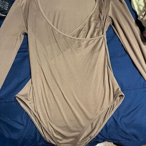 Elegant Tan Women's Bodysuit